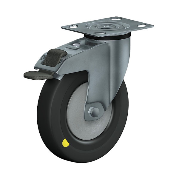 Swivel Castor With Total Lock Institutional Series 330LP, Wheel EL